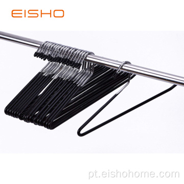 Cabide de metal de revestimento de PVC EISHO para calças